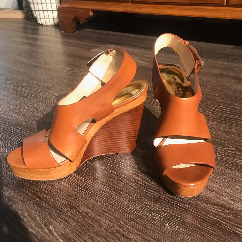 Michael Kors Josephine Wedge Platform Sandal Size8